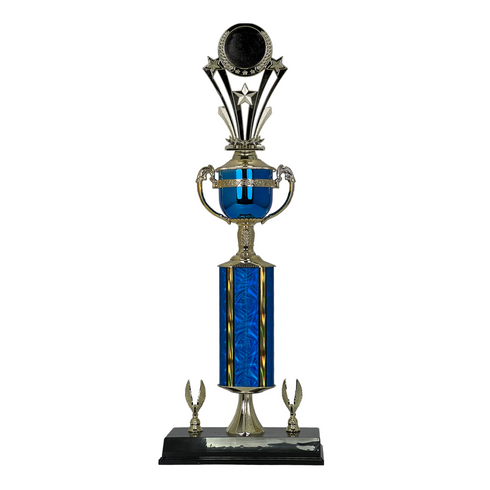 Trofeo de Tubo con Figura Serie 442 de Estrella Holder